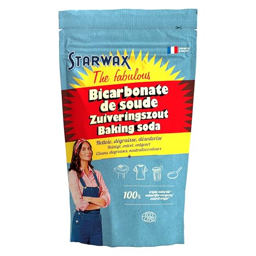 STARWAX THE FABULOUS – Bicarbonato de Sodio para Uso Doméstico – 1 kg – Limpia, desengrasa, desodoriza y da brillo en toda la casa – 100 % de origen natural