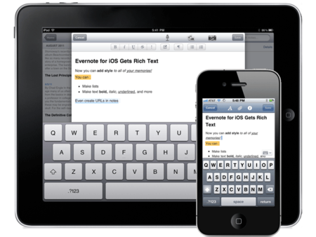 Evernote para iOS recibe una actualización con mejoras importantes