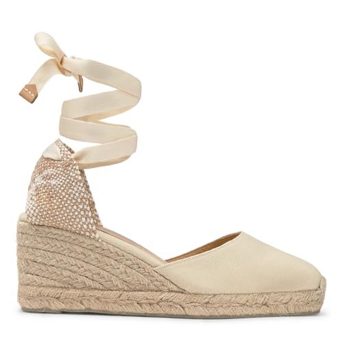 Castañer - Alpargata cuña Mujer de 7cm CARINA