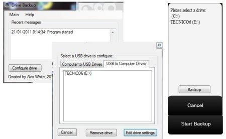Copias de seguridad de las unidades USB con DriveBackup
