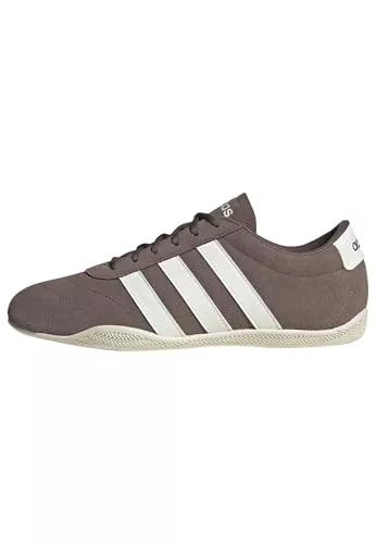 adidas Mujer Grand Court Lo Shoes, Earth Strata/Off White/Earth Strata, 39 1/3 EU
