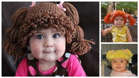 Gorro Cabbage Patch Kids (muñeca repollo) hecho de ganchillo