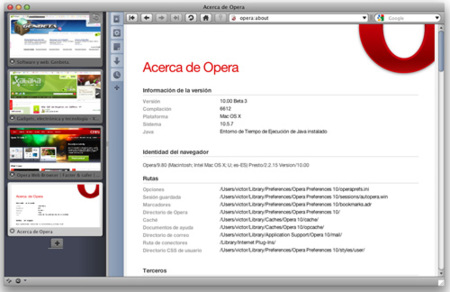 Opera 10 avanza hasta la beta 3