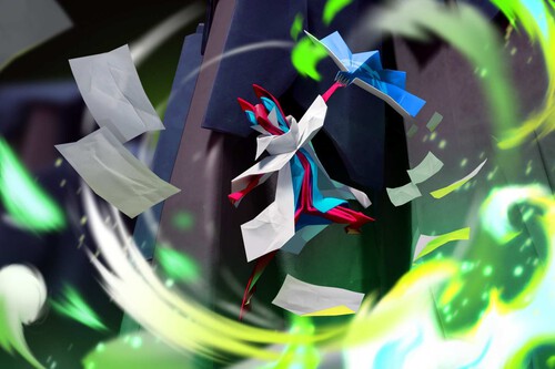 Este juego retrata el arte japonés del origami en un plataformero cuyo mayor reto es no romperse como hoja de papel mojado: Hirogami 