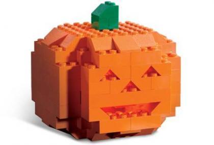 Calabaza de Halloween con Lego