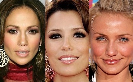 Jennifer Lopez, Eva Longoria y Cameron Díaz... sin maquillaje.