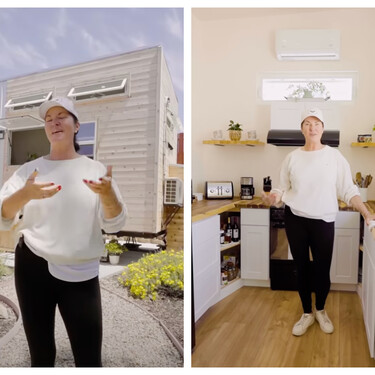 Sin alquiler ni hipoteca: la historia de una mujer que vive en una mini casa llevando una vida sencilla y con libertad financiera