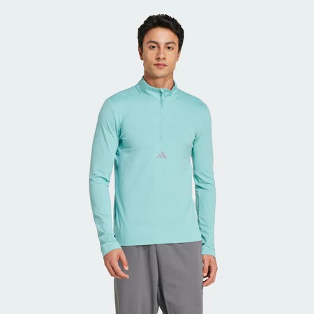 Sudadera Workout Half Zip Turquesa Jc6700 21 Model