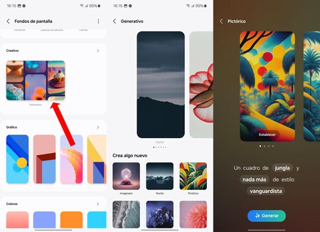 One Ui 6.1 fondos de pantalla con IA
