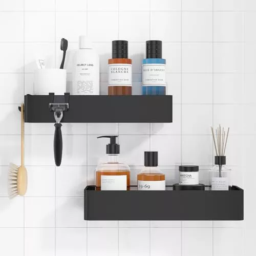 Kitsure Estantería de Baño Adhesiva (Juego de 2)