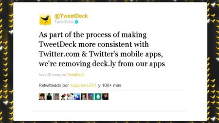 Planea la sombra de Twitter sobre Tweetdeck al deshacerse de deck.ly