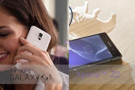 Comparativa Samsung Galaxy S5 y Xperia Z2