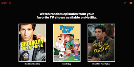 Shufflix, una web que elige un episodio aleatorio por ti en Netflix cuando no sabes qué ver