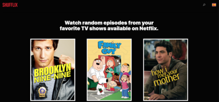 Shufflix, una web que elige un episodio aleatorio por ti en Netflix cuando no sabes qué ver