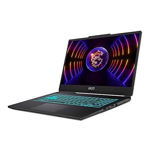 MSI Cyborg 15 A12VF-207XES - Ordenador portátil Gaming 15.6" FHD (1920x1080), 144Hz (i5-12450H, 16GB RAM, 512GB SSD, RTX 4060 8GB, Free Dos) Translucent Black - Teclado QWERTY español