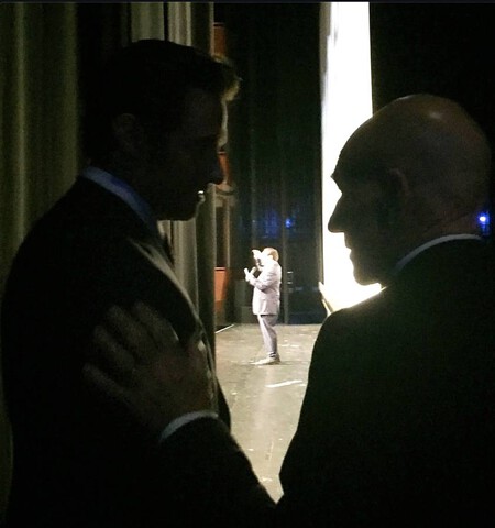 La imagen compartida en redes por Hugh Jackman