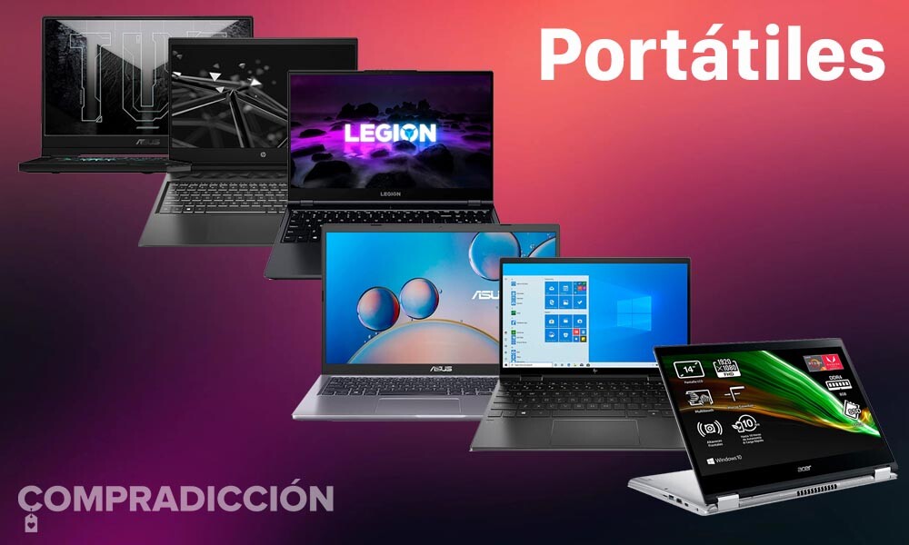 11 nuevas ofertas en portátiles gaming y de trabajo en Amazon: modelos de ASUS, Acer, HP o Lenovo a precios rebajados