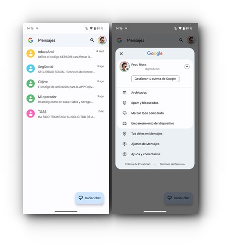 Mensajes Google Rediseno 1