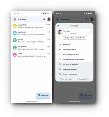 Google メッセージの再設計 1