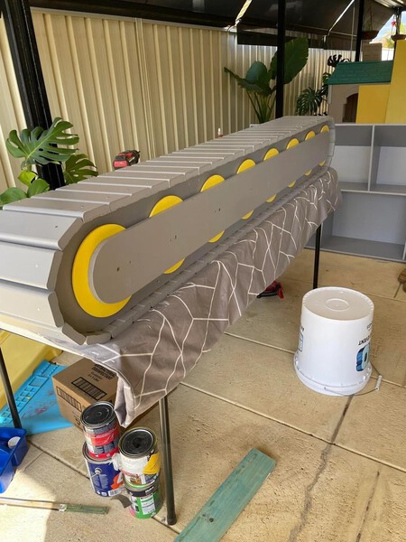 Made A Bulldozer Bed For My 2yo