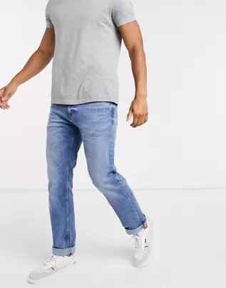 Vaqueros de corte recto en azul intenso de Calvin Klein Jeans
