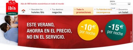 Ibis te ofrece descuentos en noches de hotel