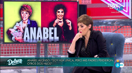 La trágica historia familiar de Anabel Alonso, al descubierto en 'Sábado Deluxe': sus dos hermanos murieron con 9 y 10 años por la misma enfermedad