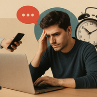 Esto es lo que tardas en recuperar la concentración frente al PC cuando alguien te interrumpe. Para los programadores es peor 