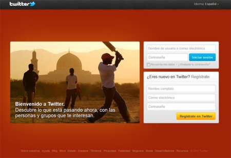 Twitter también rediseña su página principal de acceso