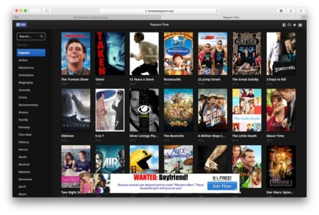 Popcorn Time ahora se puede ver desde el navegador