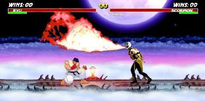 Ryu Vs. Scorpion en flash