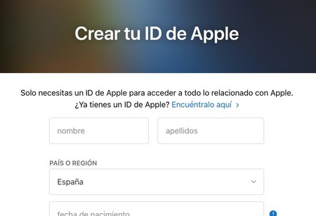 Crear Id Apple