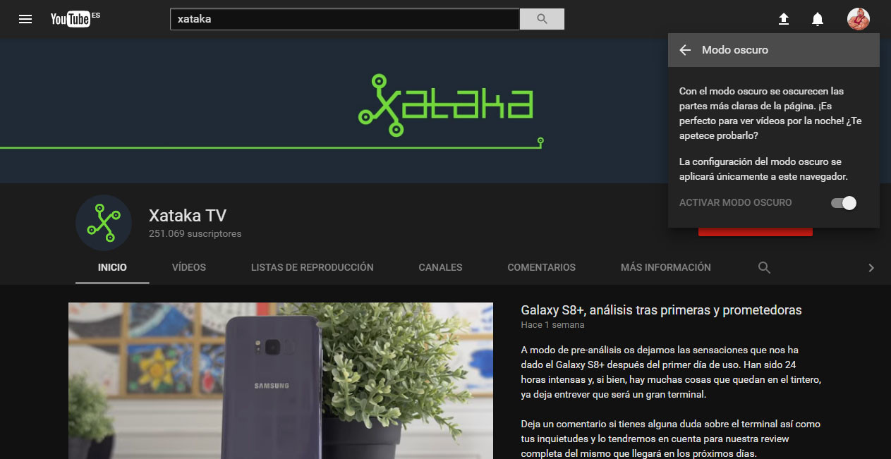 YouTube para Android cambia el rojo por el blanco en su interfaz ...