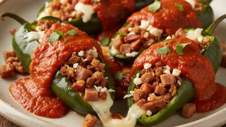 Chiles rellenos con chicharrón y frijolitos: receta práctica, rendidora y llena de sabor de la chef Ingrid Ramos