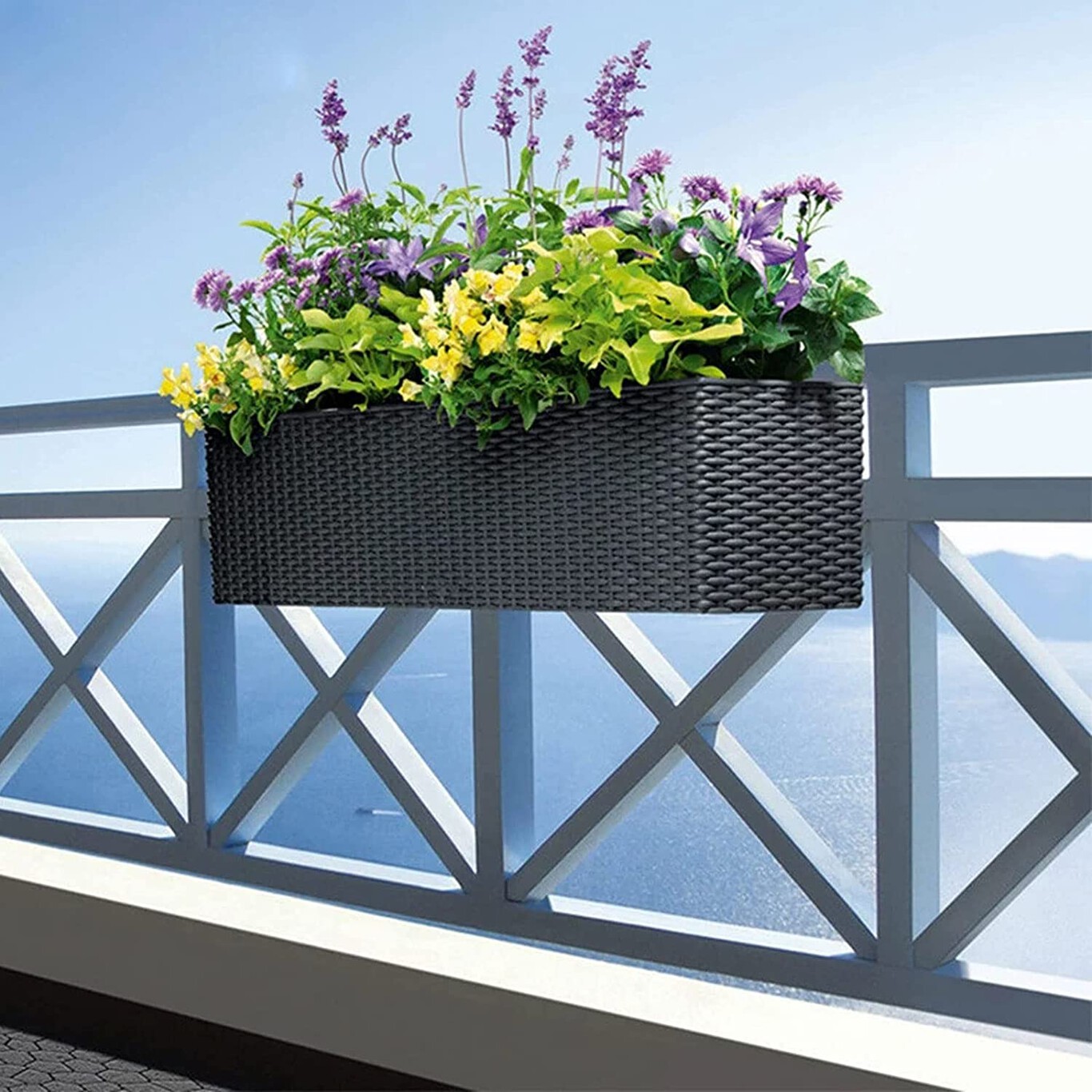 Macetas Metal Negro Macetas Colgantes Hierro Negro - Juego 8 Unidades,  Gancho Extraíble Maceteros Colgantes Exterior, image size:1366x1366