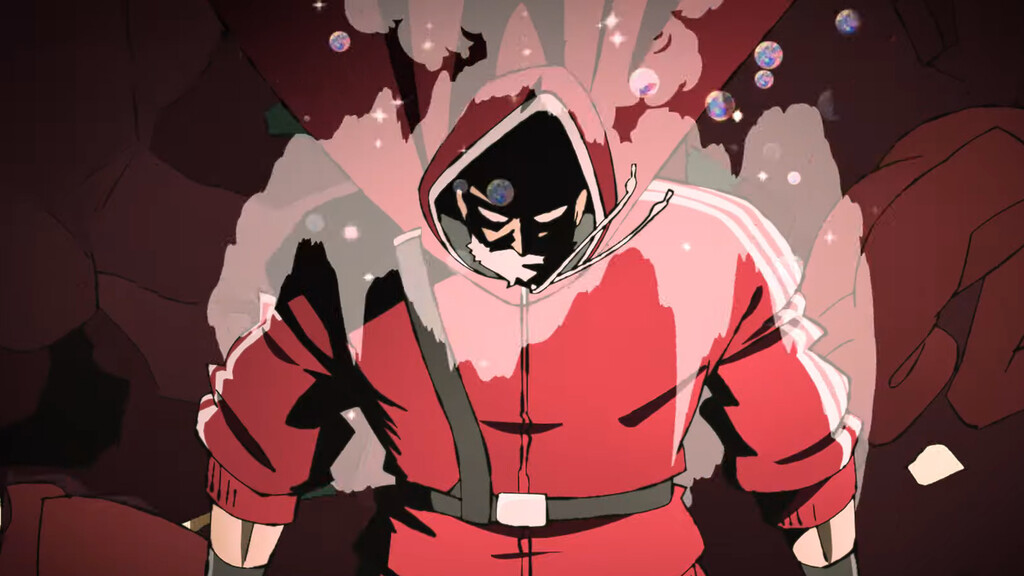 El estudio de 'Dandadan' hace magia con su nuevo anime: una cañera distopia navideña con un Papa Noel que reparte regalos y puñetazos a partes iguales