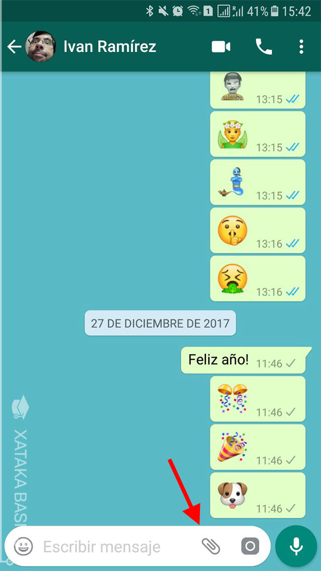 Cómo enviar contactos por WhatsApp