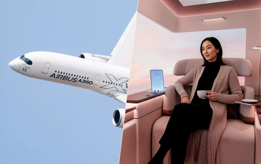 A reinvenção do luxo aéreo: Airbus apresenta suítes com cama de casal e bar privativo