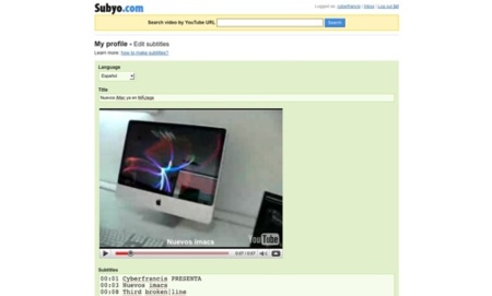 Subyo, subtitula los vídeos de YouTube