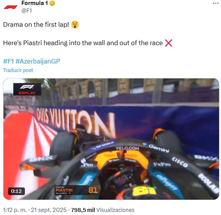 Piastri Baku F1 2025