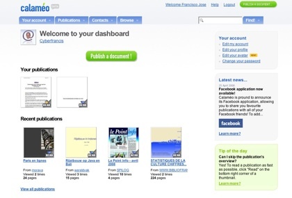 Calameo, convierte tus archivos ofimáticos en publicaciones digitales online