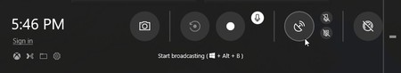 Nueva barra de juegos de Windows 10
