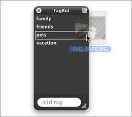 TagBot, poniendo tags a los archivos