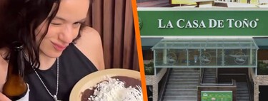 Rosalía se rinde ante La Casa de Toño: comió pozole, flautas y hasta tostadas en CDMX
