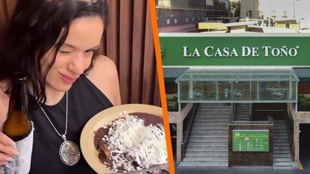 Rosalía se rinde ante La Casa de Toño: comió pozole, flautas y hasta tostadas en CDMX