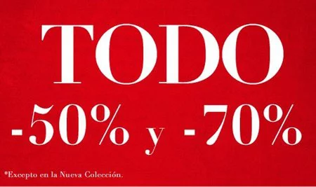 Rebajas en Blanco: todo al 50%, segunda unidad al 70%
