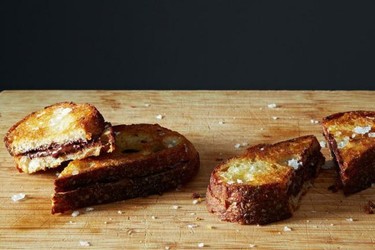 Delicioso sándwich de chocolate extracrujiente