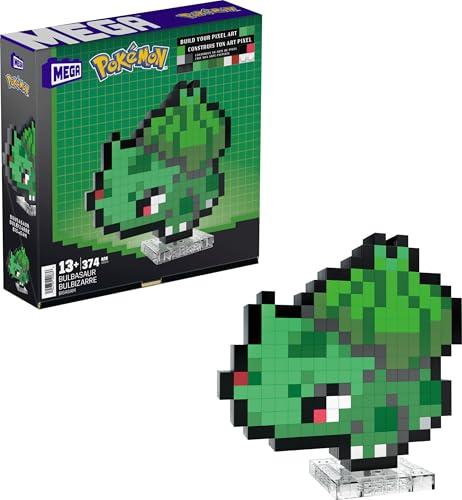 Mega Brands Pokémon Juguete de Construcción Bulbasaur Píxel