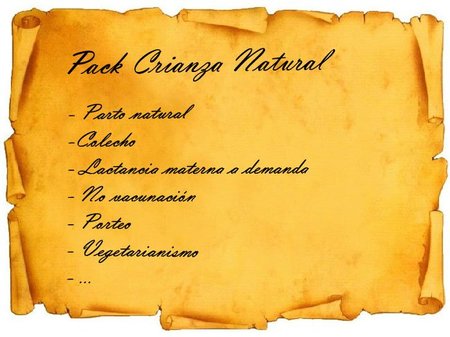 ¿Existe el pack Crianza Natural: parto natural, colecho, no vacunas, porteo y lactancia a demanda? (II)