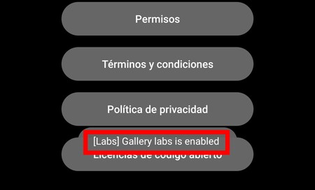 Samsung Galaxy Gallery hidden options 